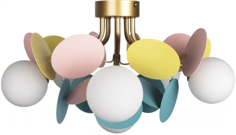 Потолочная люстра Loft It Matisse 10008/6C Mult (для детской, 220V, шарики, для девочки)