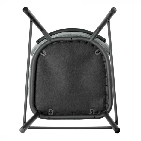 Стул полубарный Lucas 2 шалфей шенилл с чёрными ножками Bradex Home арт.FR 1025