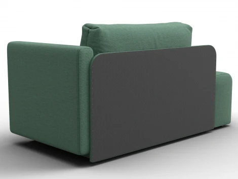 Кушетка Лига-097 (ДВП,ДСП,ЛДСП,Брус/Пластик/Рогожка/Зеленый) Лига Диванов 132574