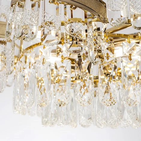 Подвесная люстра хрустальная Modelux MODELUX ML.750.9 GD