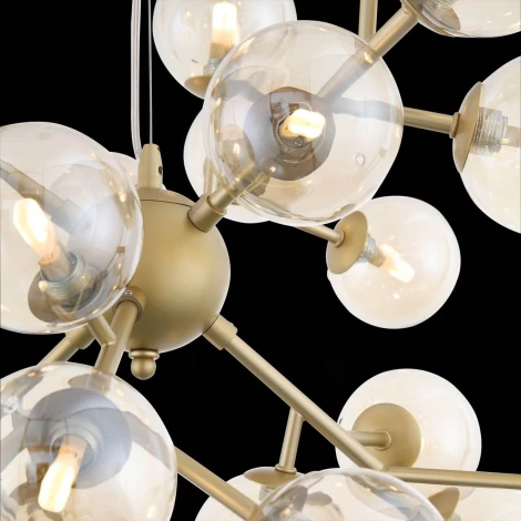 Подвесная люстра ST Luce Pallеre SL438.203.24 (220V, на тросе, шарики, молекулы)