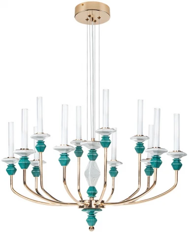 Подвесная люстра Divinare Capello 4947/01 SP-12 (LED, 220V, на тросе, подсвечник, свеча)