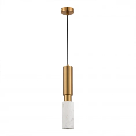 Подвесной светильник ST Luce Prietti SL1192.353.01 Латунь/Латунь, Белый GU10 1*5W (220V, на проводе, круглые)