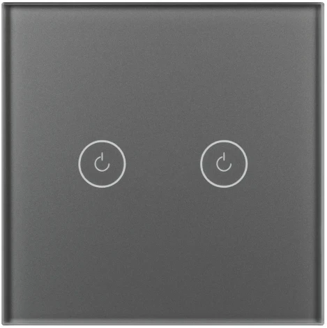 Выключатель сенсорный SWT-OMALI-S02-ZB-GR (250V, 10A, Zigbee) (Arlight, Стекло) 050039