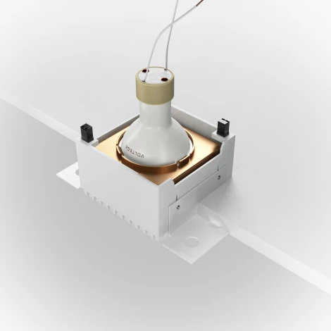 Встраиваемый светильник под гипсокартон Share GU10 1x20Вт Maytoni Technical DL051-01-GU10-SQ-WMG (220V)