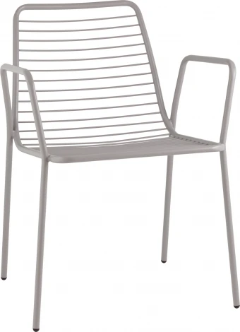 Стул с подлокотниками Дели металл серый Stool Group (арт.УТ000039266)