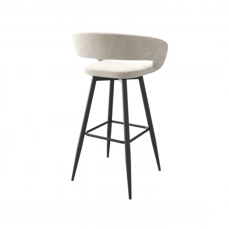Стул полубарный Р 700, Черный/CREAM LUX b03 МАМАДОМА Барни 102199