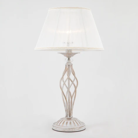 Интерьерная настольная лампа Eurosvet 01002-01003 01002/1 белый с золотом (220V)