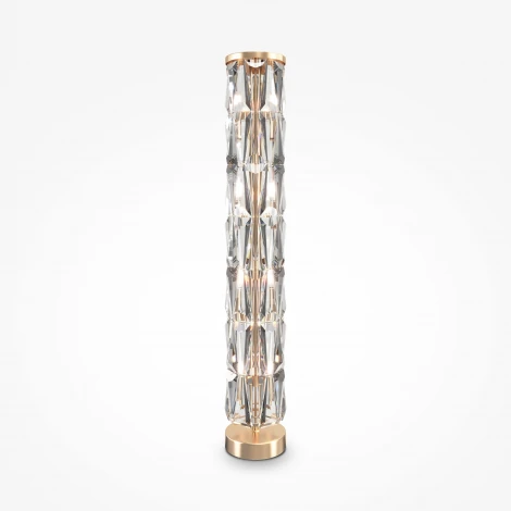 Торшер колонна Maytoni Puntes MOD043FL-08G (220V, хрусталь, выключатель)