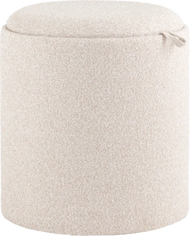Пуф-столик с ящиком Хюгге S букле бежевый, Stool Group