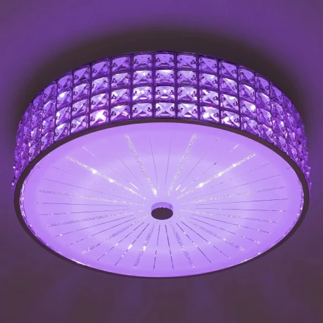 Потолочная люстра RGB на штанге Citilux Портал CL32415G1 (LED, 220V, пульт управления, круглые)