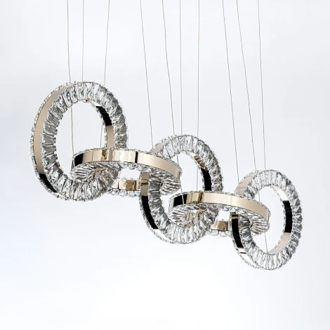 Подвесной светильник светодиодный хрустальный с регулировкой цветовой температуры Modelux MODELUX ML.9041.1080 GD