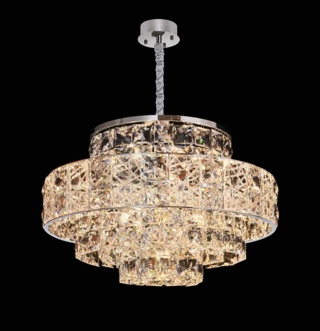 Подвесная люстра Fluorite Majeste FL1059-13P (220V, хрусталь, на цепи)