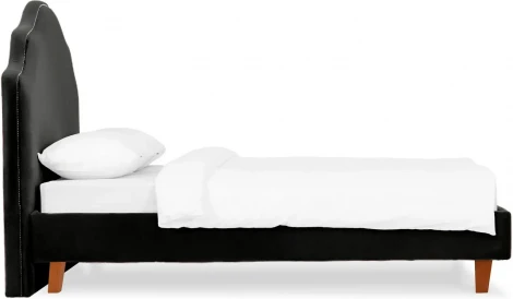 Кровать Queen II Victoria L 1600 ОГОГО (арт.574907), (Ткань/Черный)