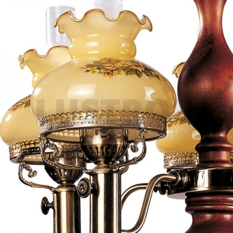 Подвесная люстра N-Light 836 836-05-03 красное дерево+бронза