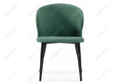 Стул Woodville на металлокаркасе Алсисар катания изумруд / черный 469974
