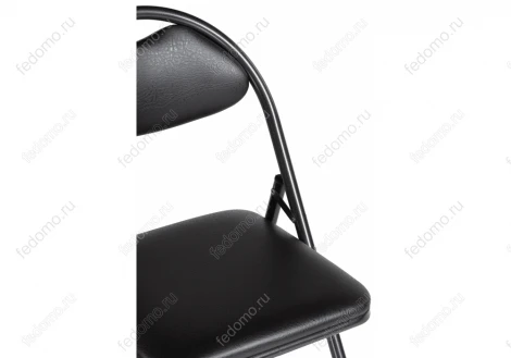 Стул Woodville на металлокаркасе Gika черный / темный мусс 454011