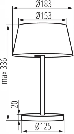 Интерьерная настольная лампа светодиодная Kanlux DAIBO 33220