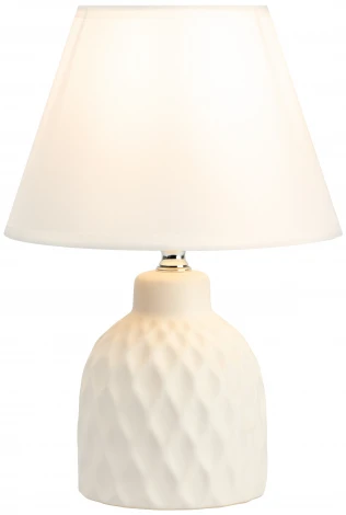Настольная лампа Rivoli Muriel 7550-501 1 х Е14 40 Вт керамика белая с абажуром