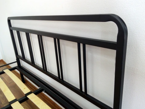 Кровать КМД 8 Леон 140 черная, Форвард