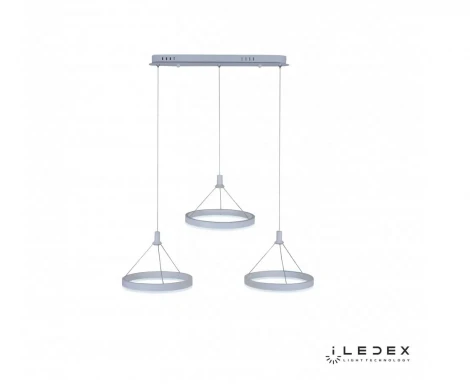 Подвесной светильник iLedex Libra D075-3 WH (220V, пульт управления, на тросе, кольцо)