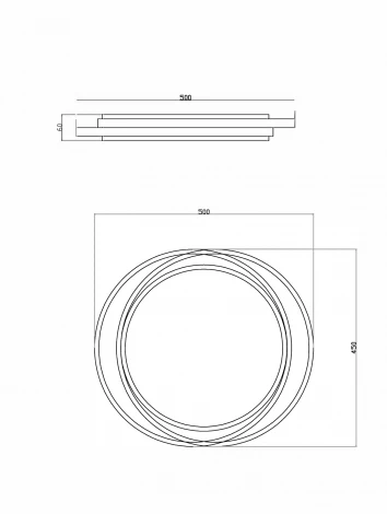 Потолочный светильник круглый Freya Lisoa FR10031CL-L98B (LED, 220V, пульт управления, круглые)
