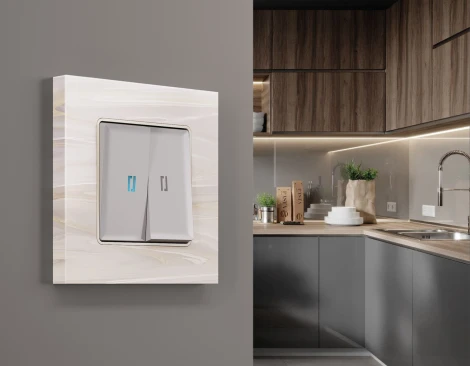 Рамка Ambrella Volt ALFA Grand (Бежевый мрамор) 3-ая AF930303