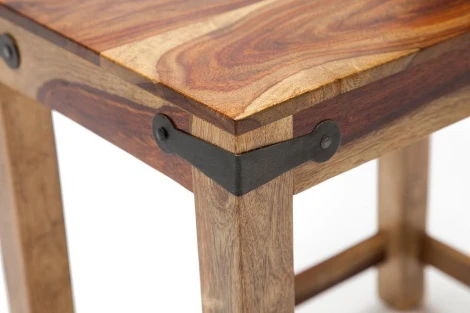 Набор табуреток/столиков Бомбей - 0077 Natural (натуральный) (палисандр)