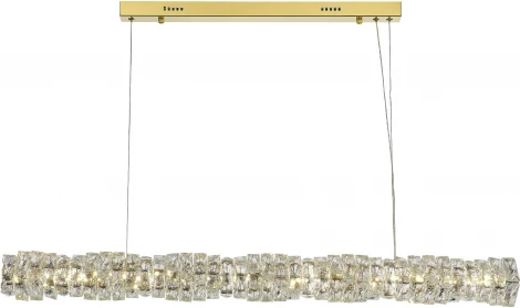 Подвесной светильник ST Luce Espira SL6010.203.30 Золотистый/Прозрачный LED 1*30W (220V, на тросе)