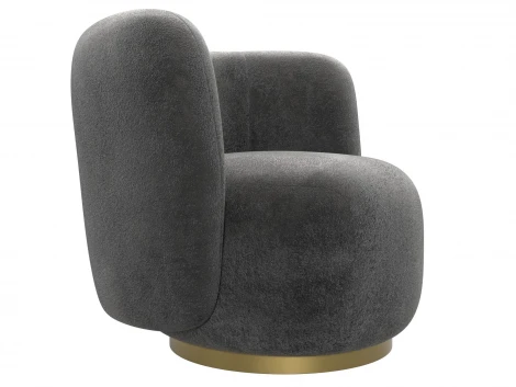 Кресло Лига-072 (Фанера//Велюр/Серый) Лига Диванов 131015