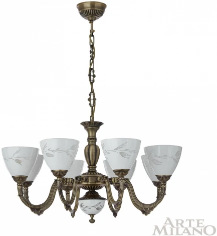 Подвесная люстра Arte Milano AM343837 347837/8 AB (220V, на цепи)