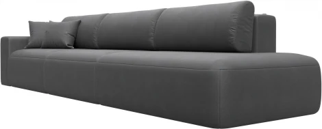 Диван прямой Лига-036 НПБ Модерн Лонг подлокотник слева Лига Диванов (Замша) арт.127701L