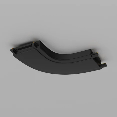 Конектор питания полукруглый Radity черный (магнитный) Maytoni Technical TRA084CR-11B