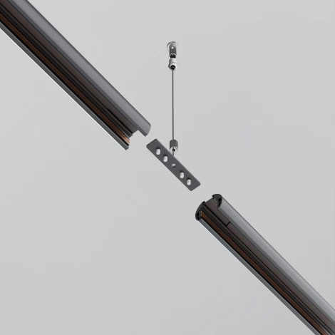 Коннектор прямой для круглого магнитного шинопровода Exility Maytoni Accessories for tracks Exility TRAM034CI-R-41B