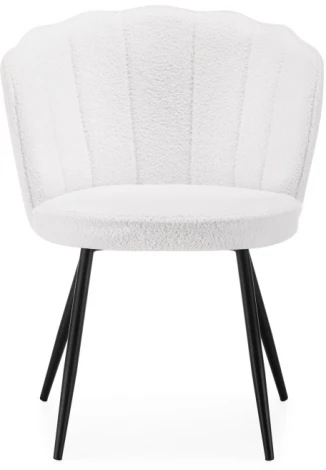 Стул Woodville на металлокаркасе Coral white / black 15587