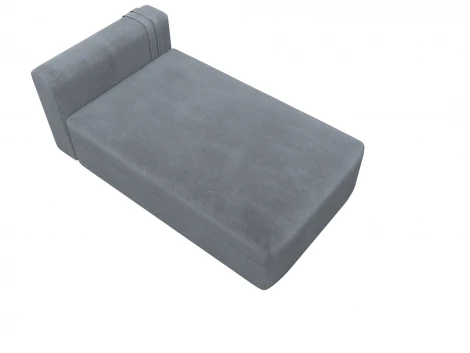 Модуль канапе Лига-060 НПБ (ЛДСП,Брус,Фанера,Велюр/Серый) Лига Диванов 129553