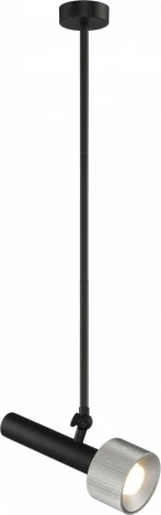 Подвесной светильник iLedex Delta 2361-1 BK+SL (220V)