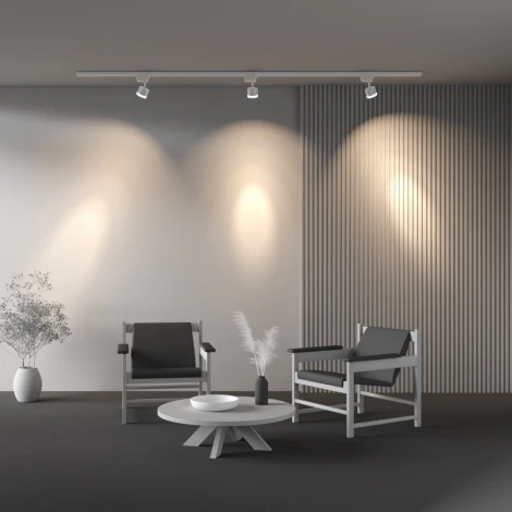 Трековый светильник однофазный GX53 12W 220V Nuvolt Vertu LTL-001W