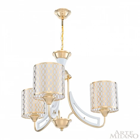 Подвесная люстра Arte Milano Florentia-3387 303387/3 Wh/Gd (220V, на цепи)