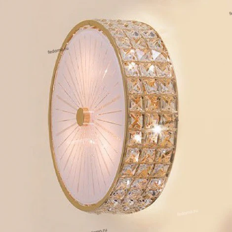 Потолочный светильник круглый Citilux Портал CL324132 (220V, хрусталь K9)