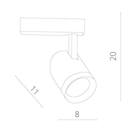 Трековый светильник Arte Lamp Soffitto A1720PL-1BK