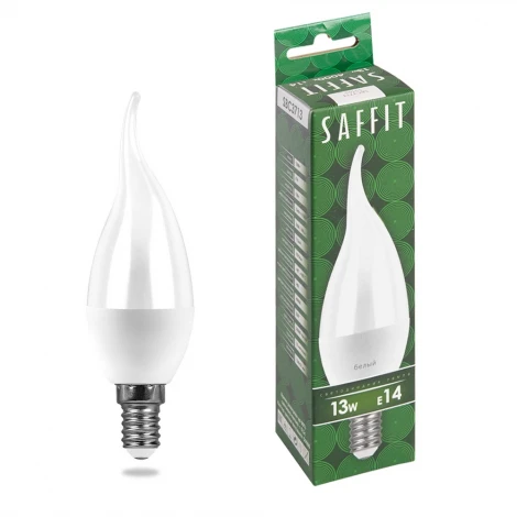 Лампа светодиодная Saffit SBC3713 55165 Свеча на ветру E14 13W 230V 4000K