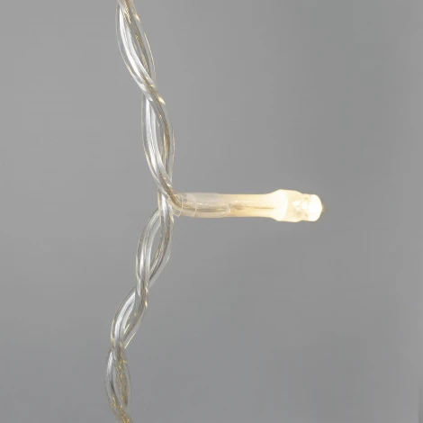 Гирлянда Занавес Облегченный 2 x 1 м тепло-белый 220В, 200 LED, провод прозрачный ПВХ, IP54 Laitcom PCL200NOT-10-2WW