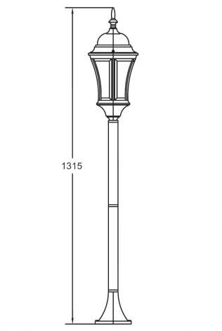 Наземный фонарь Oasis Light Astoria 1 L Bg 97306L