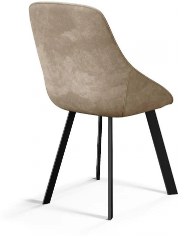 Стул DikLine 246 поворотный, AM2 крем, ножки черные арт.00-00077992