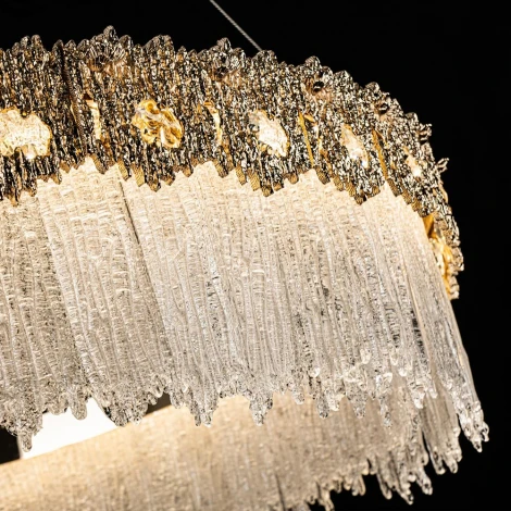 Подвесная люстра светодиодная хрустальная Modelux MODELUX ML.6028.800 GD