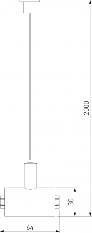 Набор подвеса с питанием Module System Elektrostandard 85185/00 (черный) (48V)