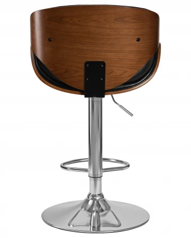 Набор 2 шт стул барный DOBRIN KARTER (коричневое дерево, чёрный)