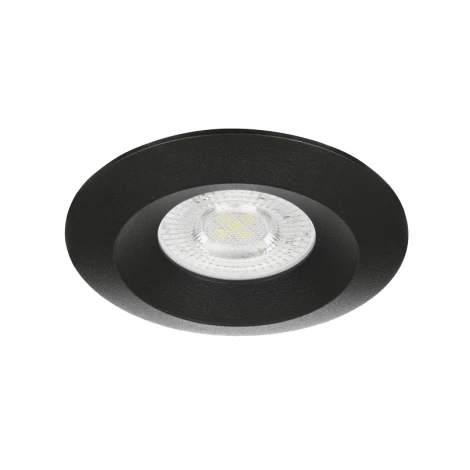 Встраиваемый светильник под лампу MR11 с цоколем GU10 черный Wolta Acento WDL-MR11/02BL-R
