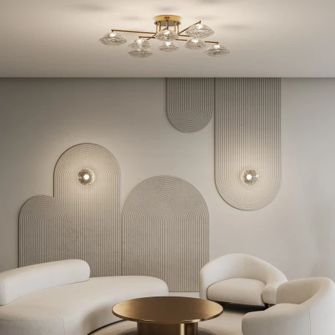 Настенный светильник Eurosvet Ripple 50389/1 LED латунь